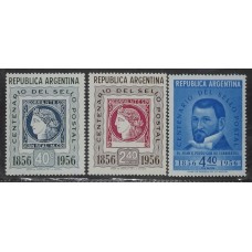 ARGENTINA 1956 GJ 1065/7 SERIE COMPLETA NUEVA MINT